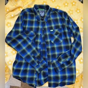 DIXXON Men’s The Gill Man flannel button down